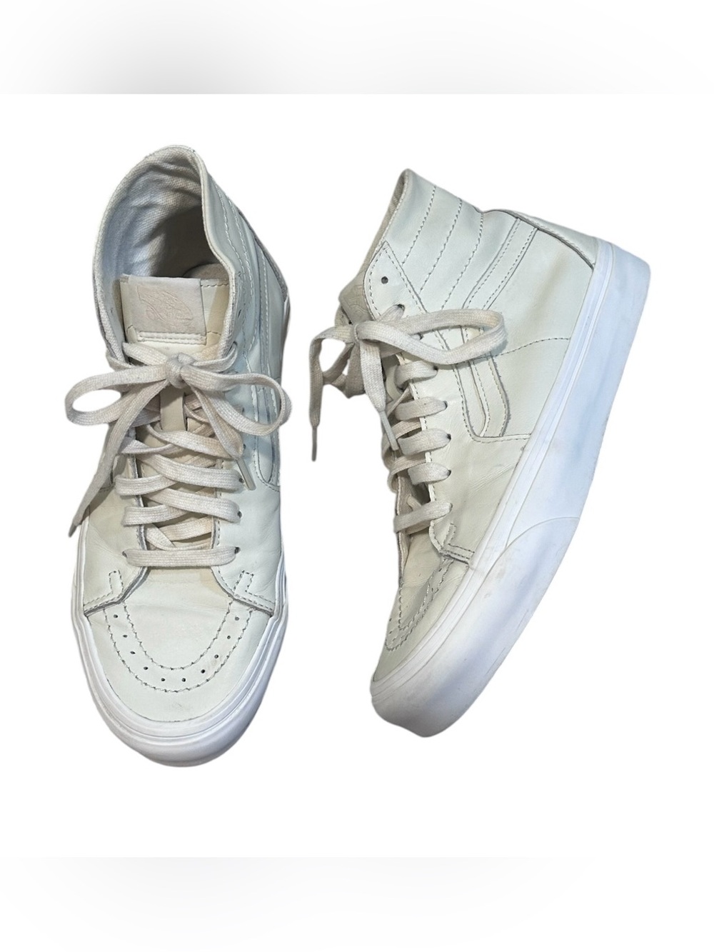 Vans Sk8 High Trainers in Marshmallow White